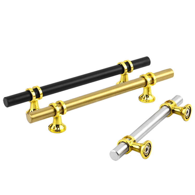Stainless Steel Furniture Handles Metal Drawer Knobs Closet T Bar Handles
