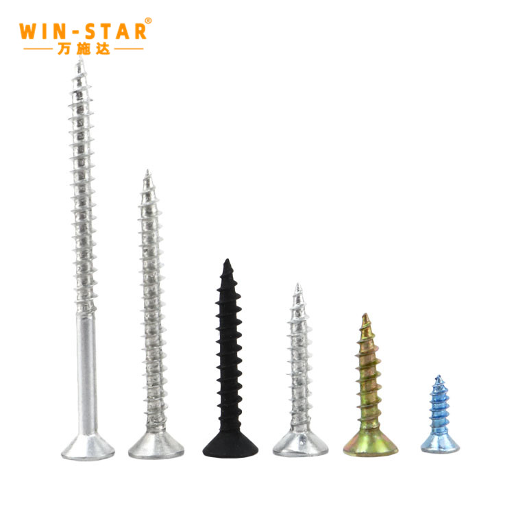 Self Tapping Yellow Zinc Polish Phillips Flat Countersunk CSK Head Chipboard Screws For Wood chipboard screw