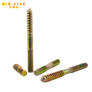 Double End Threaded Machine Self Tapping Wood Screw Bolt Stud Dowel Screw