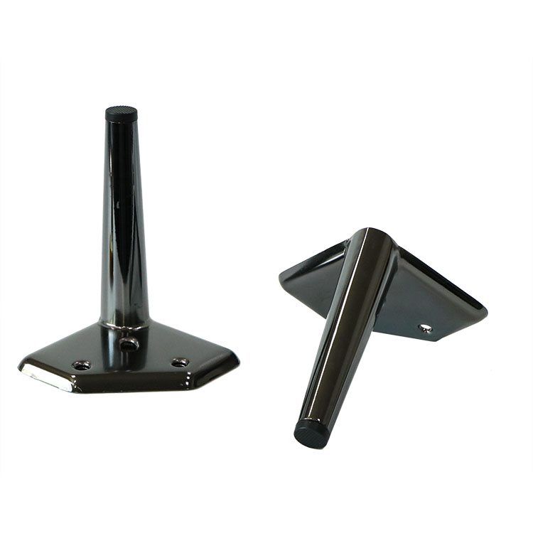 High Quality Sofa Accessory Metal Black Furniture Legs for Bed
