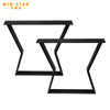 Hot Rolled Iron Rectangular Wrought Metal Brushed Leg for Dining Table