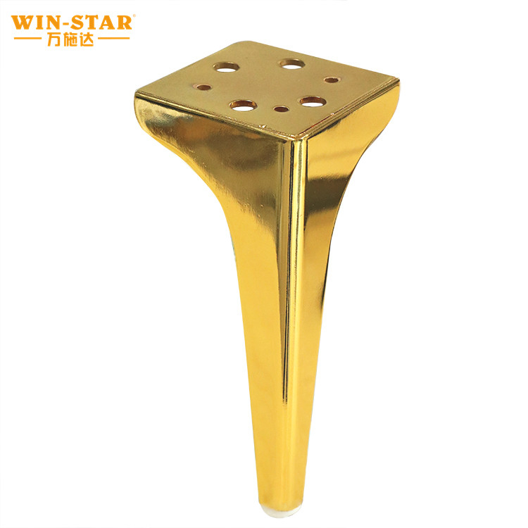 ZD-N150 durable quality furniture parts 150mm straight metal sofa legs for table