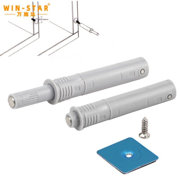 Plastic Door Bouncer Push To Open System Cabinet Latch Magnetic Catcher