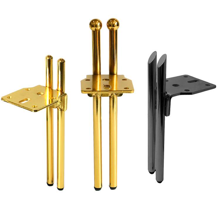 Factory Price 6inch Iron Cast Metal Furniture Golden Pipe Moden Sofa Legs