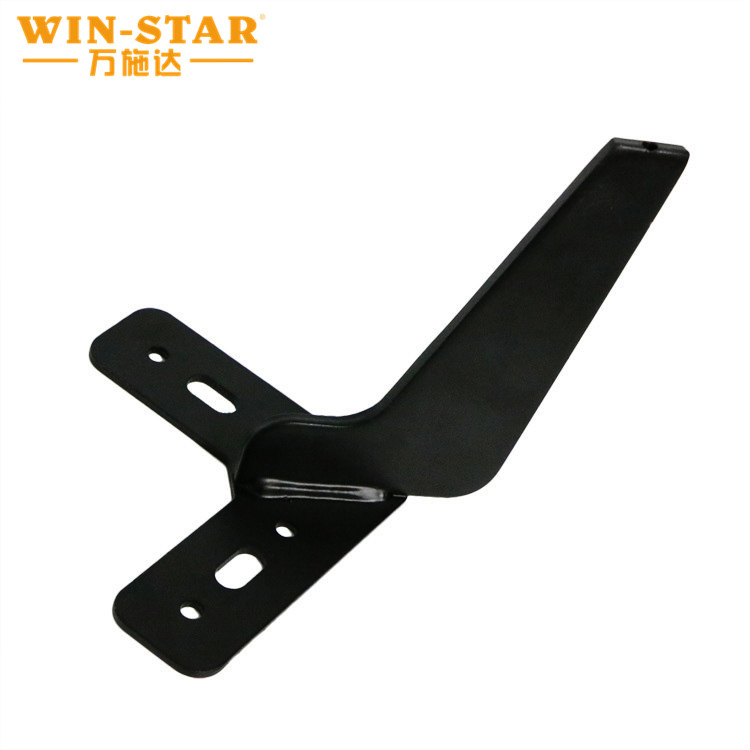 Stronger Furniture Hardware 150mm Metal Black Sofa Bed Leg