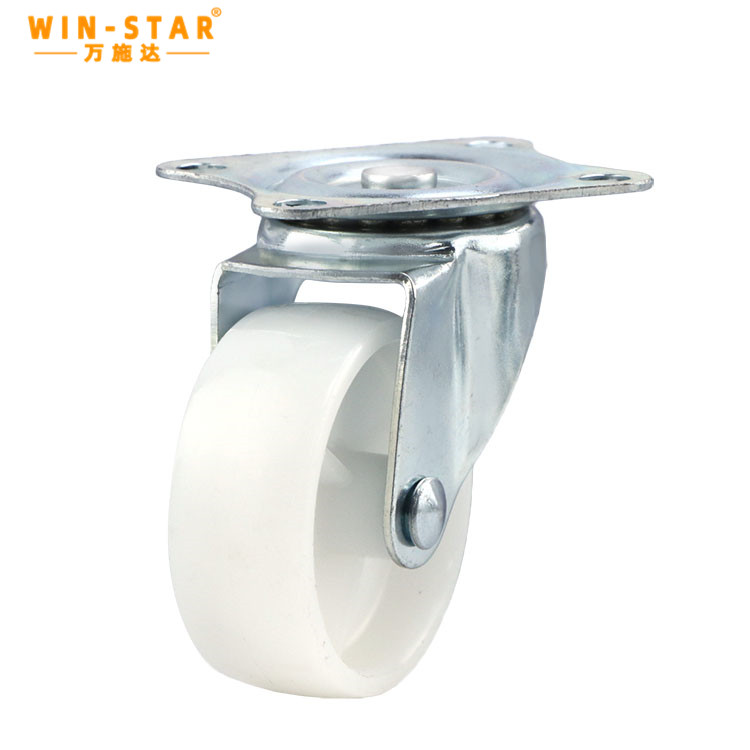 PVC bearing 40KG 2 inch light white PP universal wheel