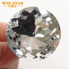 Crystal Buttons Transparent Glass Round Shank Chrome Upholstery Button for Sofa