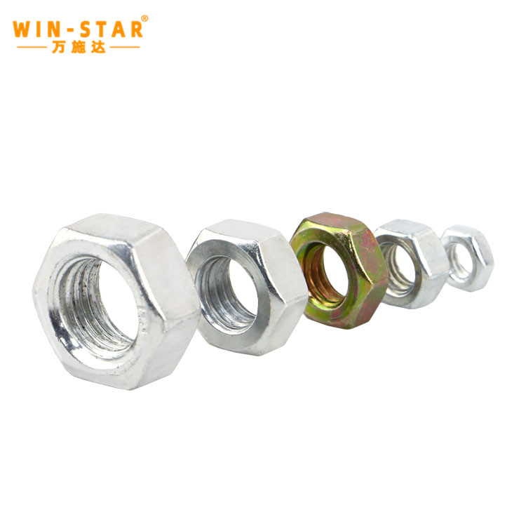 China Manufactured M8 M10 M14 Galvanized Din934 Hex Nuts
