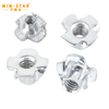 Four Claw Furniture T-nut Blind Pronged Insert T-Nut for Wood Furniture Hardware