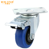 Low Noise Industrial Cart Steel Castor Wheel 3/4/5Inch Soft Rubber Caster Wheel
