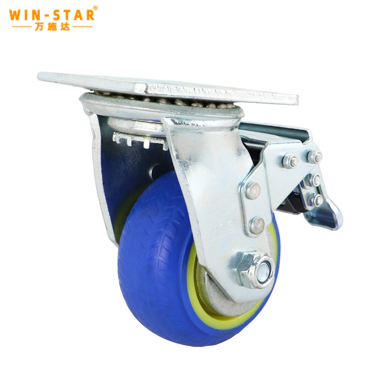  Heavy Duty Caster Wheels with Brake 4/5/6/8 Inch Loaded Casters 