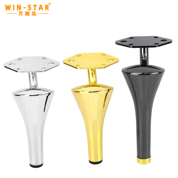 What styles and materials of furniture legs are usually used in Asian countries?