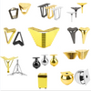 Heavy Duty Furniture Legs Golden Color Steel Metal Furniture Leg Table Chair Sofa Legs