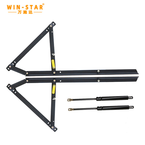 ZD-I014-F WINSTAR Hydraulic Gas Spring Bed Hinge Mechanism Folding Hinge Frame for Bed