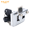 407 409 Cabinet Replacement Drawer Lock Glass Lock with spring bolt 2 keys