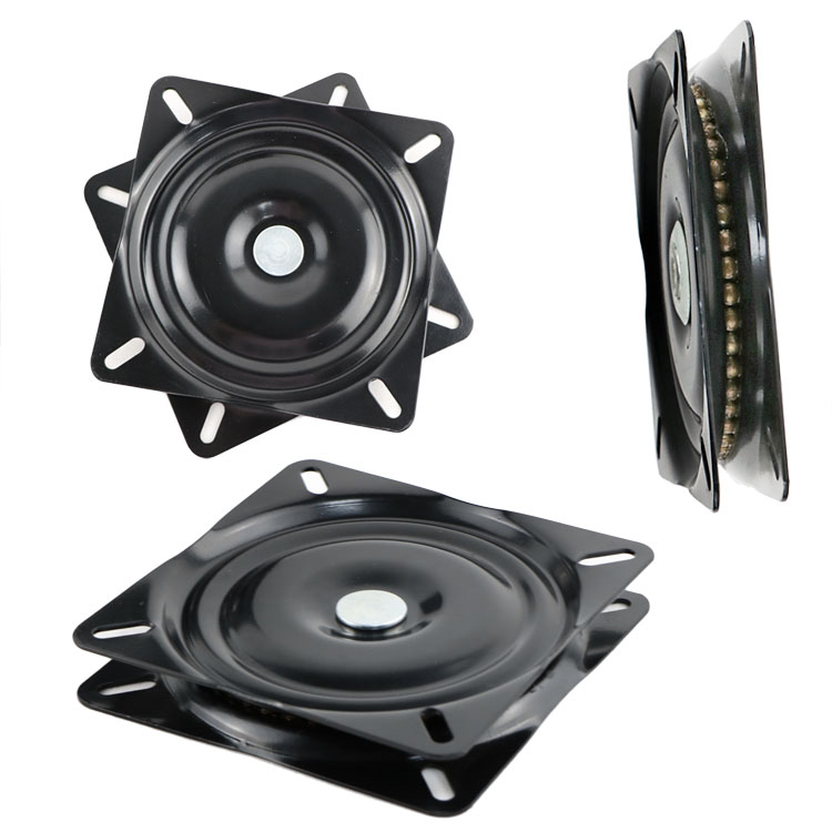 Black Square Furniture Turntable Chair Swivel Plate