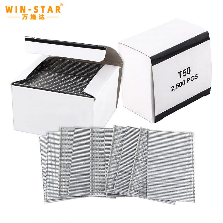 T50 nails 50mm Length Brads 16 Gauge Galvanized Industrial T Brad Finish Nails
