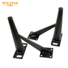 V Shape Furniture Part Black Metal Sofa Leg for Chair Bed