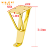 Decorative Furniture Cabinet Legs Metal Modern Gold Sofa Legs New Design Iron Legs Series 