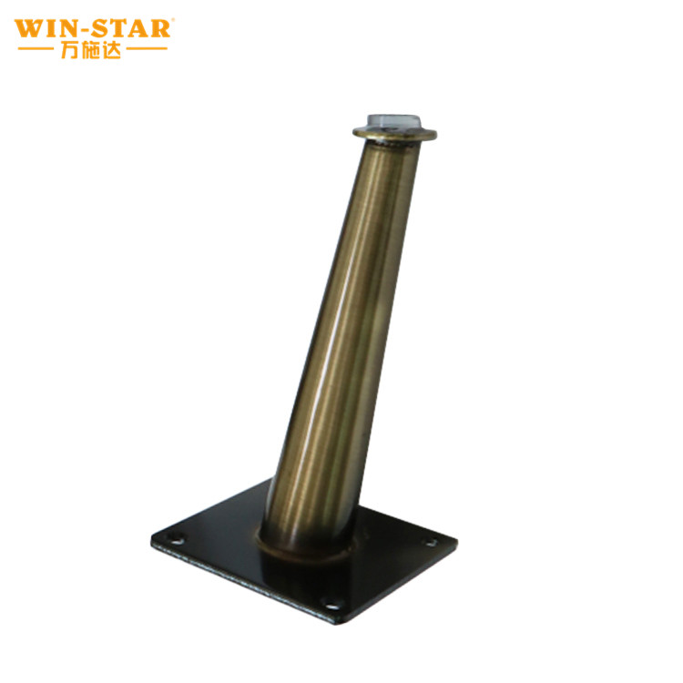 Hotsale modern metal golden cone cheap sofa legs for bed