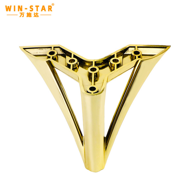 High Quality Custom Design Furniture Accessory Triangle Plastic Sofa Legs 130MM