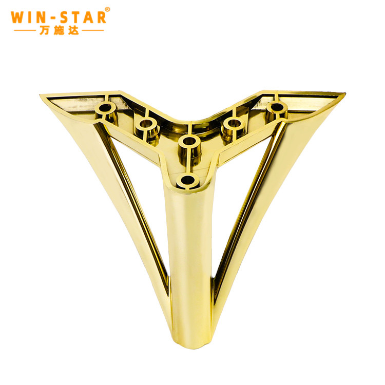  אביזר ריהוט בעיצוב מותאם אישית באיכות גבוהה משולש רגלי ספה מפלסטיק 130 מ'מ