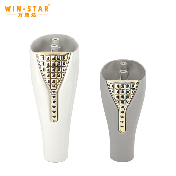 आधुनिक शैली के फर्नीचर सहायक उपकरण कैबिनेट टेबल फीट टिकाऊ सजावटी प्लास्टिक सोफा पैर