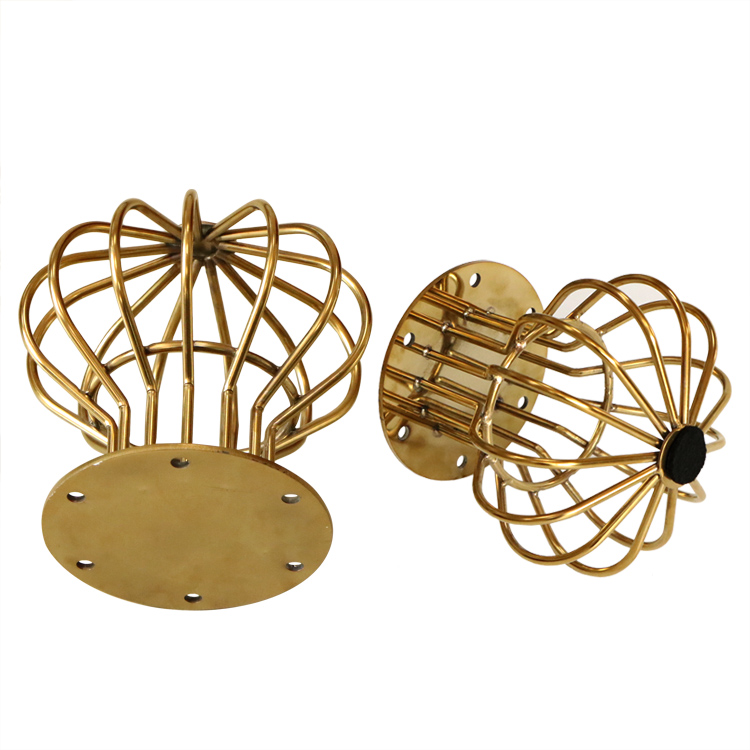 ZD-N139-A Good Quality Furniture Parts Stainless Steel Golden Metal Modern Sofa Legs with Good Prices