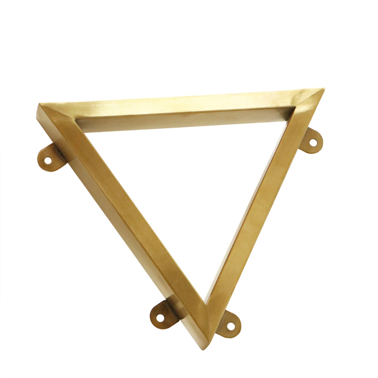 ZD-N140-C Triangle Furniture Accessory Stainless Steel Golden Bed Parts