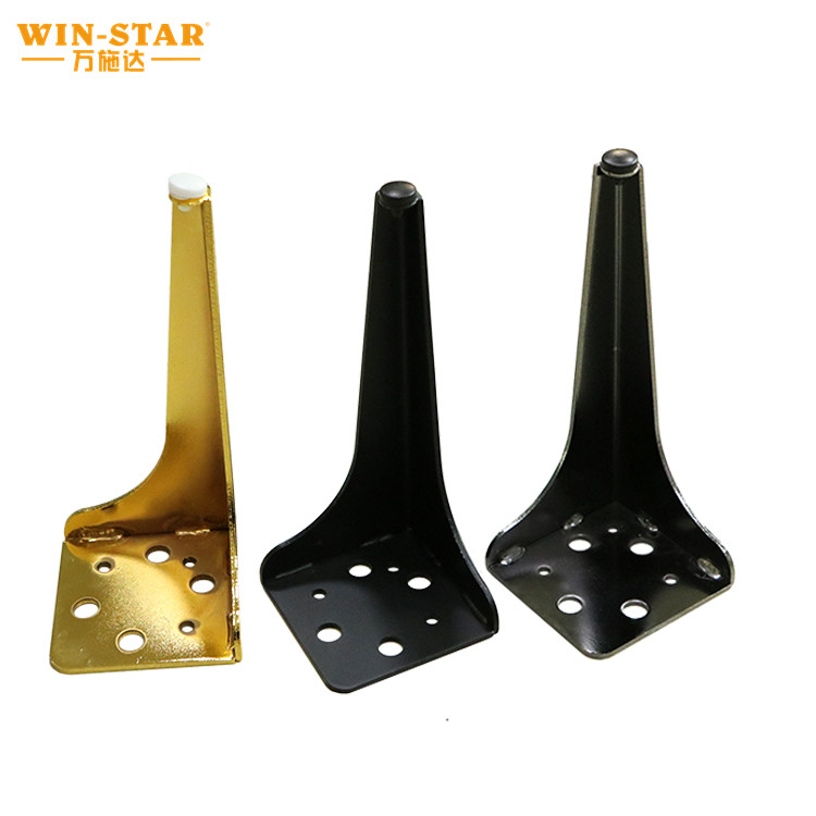 ZD-N150 durable quality furniture parts 150mm straight metal sofa legs for table