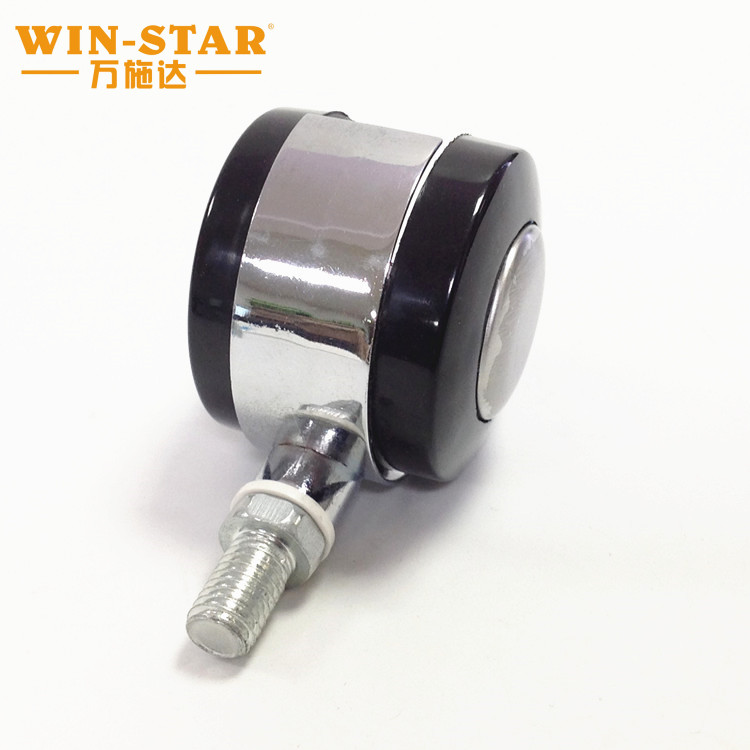 Black 1.5 "caster industrial universal wheel