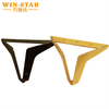 Hotsale furniture parts metal Y shape black cabinet beach feet modern bed legs