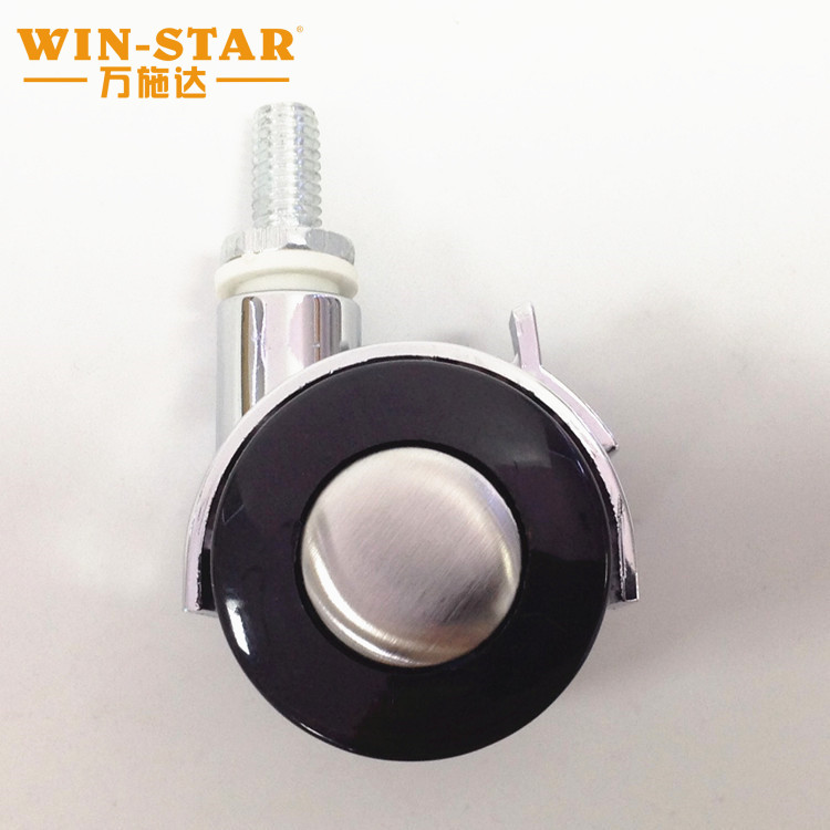 Universal wheel 1.5 inch M8 screw alloy caster with brake