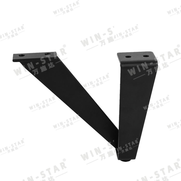 Stronger Quality Furniture Fittings Metal V Shape Black Modern Sofa Bed Legs for Table