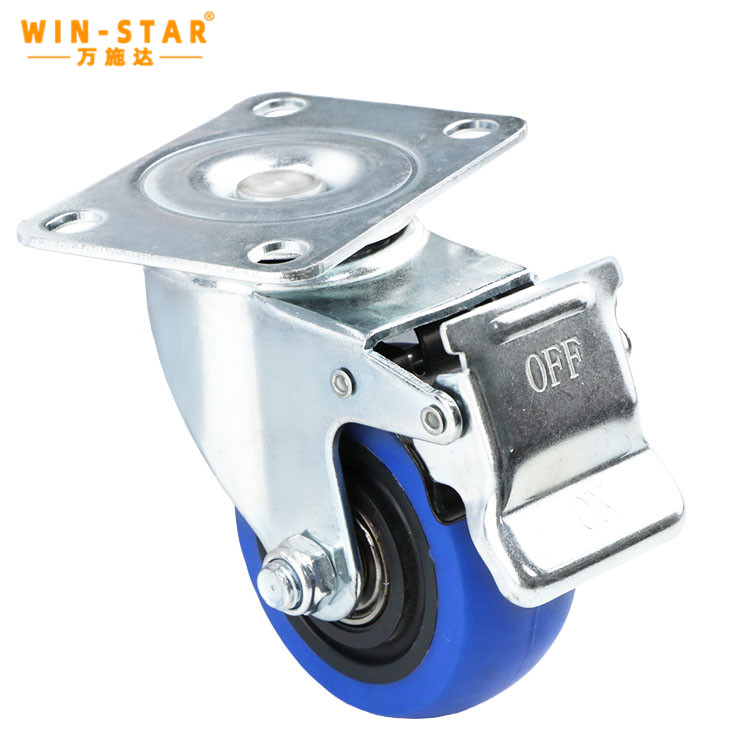 Customized Size 3Inch Plastic TPR Wheels Heavy Duty Hand Trolley Caster