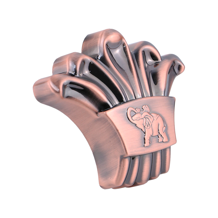 Elephant Decorative Button Furniture Decoration Buckle Decorative Buttons for Sofa Zinc Alloy Strips