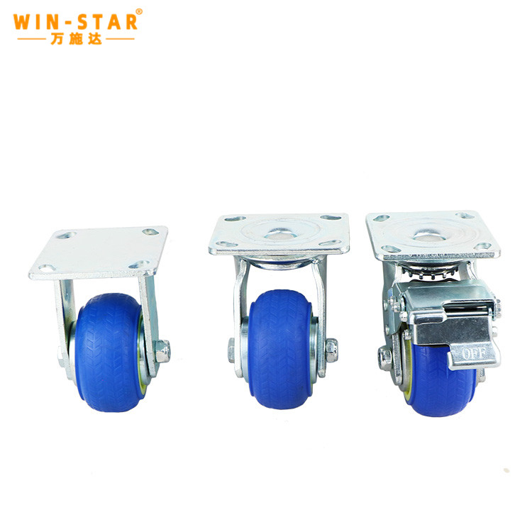  Heavy Duty Caster Wheels with Brake 4/5/6/8 Inch Loaded Casters 