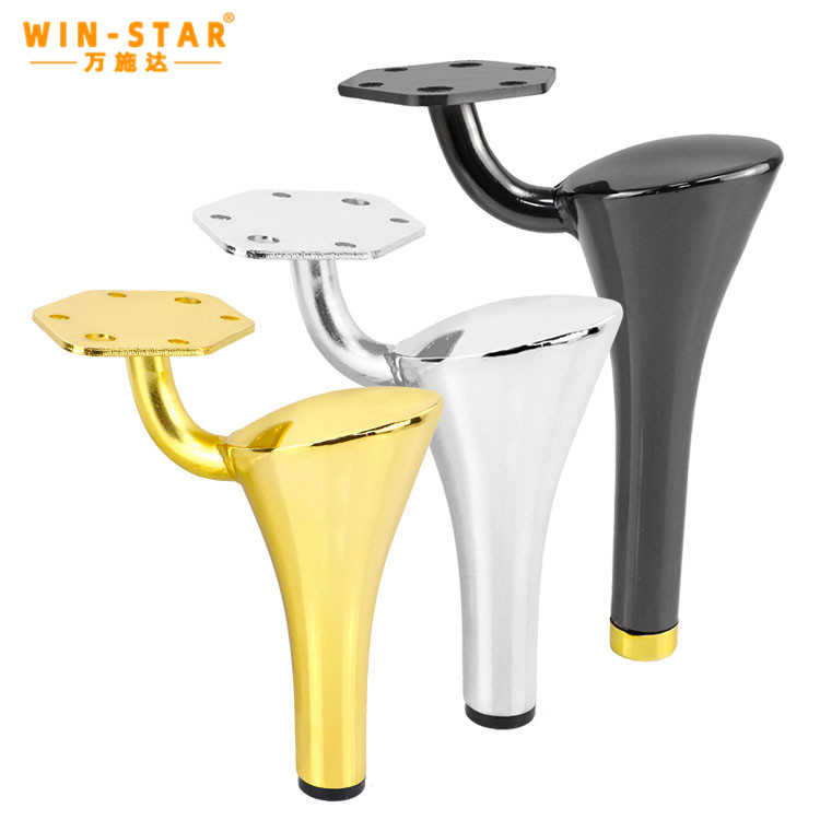 What styles and materials of furniture legs are usually used in Asian countries?
