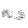 20*28MM Furniture Accessories Long Size Zigzag Spring Sofa Metal Spring Clips With Five Holes 