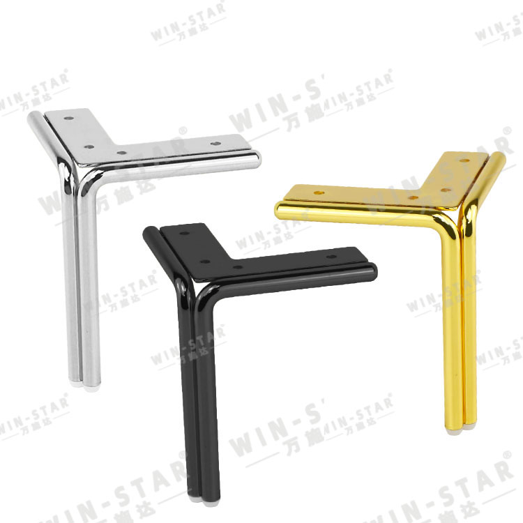 Modern Style Furniture Accessories Golden Metal Sofa Legs for Hotel Furniture
