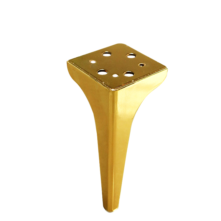 Gold Luxury Design Furniture Triangle Iron Corner Table Legs Metal Sofa Leg
