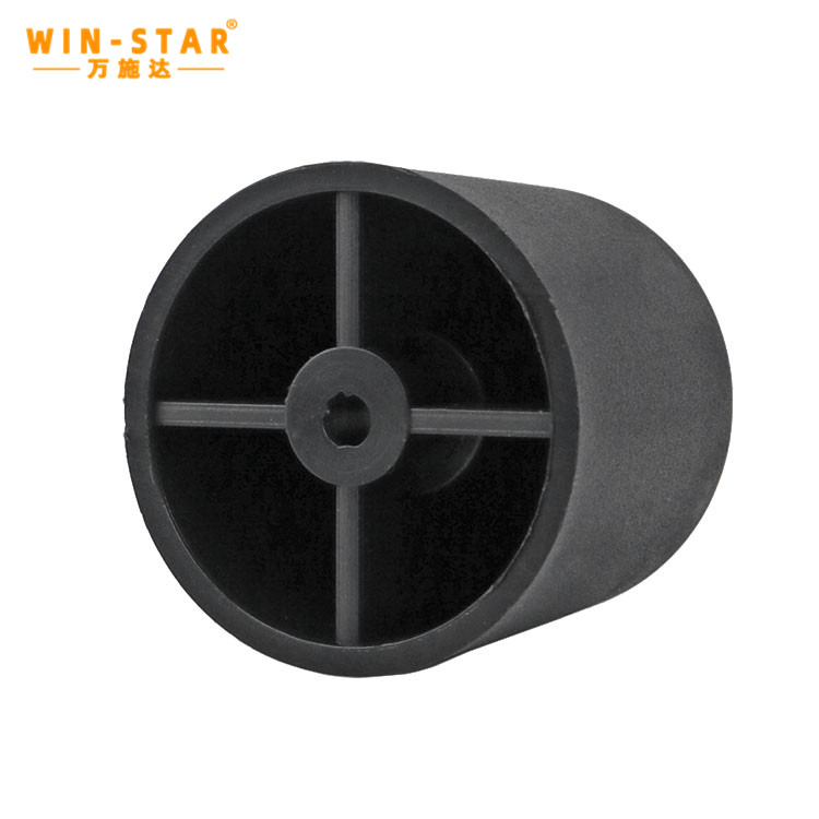 Top Selling Plastic Furniture Accessory Black Sofa Legs 50mm Height Plastic Feet for Outdoor Furniture