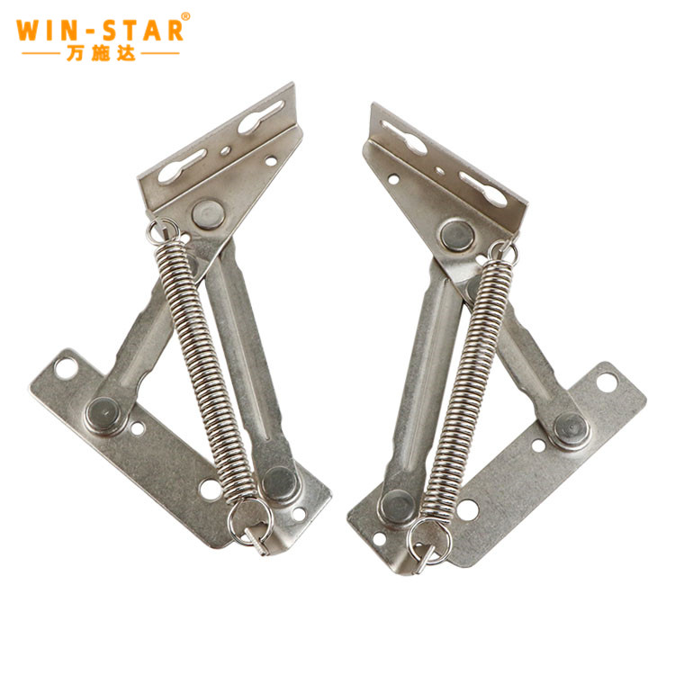 ZD-I001-C Wholesale White Zinc Furniture Metal Hinges Folding Sofa Cabinet Mechanism