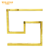 Luxury Gold Metal S Shape Sofa Chair Frame Furniture Accessory Frame