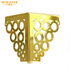 Modern Gold Color Triangle Sofa Legs with Flower Hollow Pattern Furniture Legs