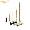 Carbon Flat Bugle Head Gypsum Self Tapping Drywall Screw Black Phosphated