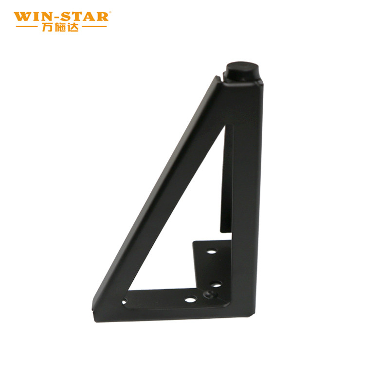 Fashion Style Furniture Hardware Triangle Pipe Metal Golden Black Sofa Legs