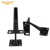 V Shape Furniture Part Black Metal Sofa Leg for Chair Bed
