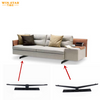 Heavy duty furniture fittings iron cast black sofa legs for bed base