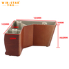  Brown Furniture Bed Legs Table and Chair Legs Silent Non-slip Plastic Sofa Leg